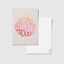 L'unica via d'uscita è la A6 Postkarte