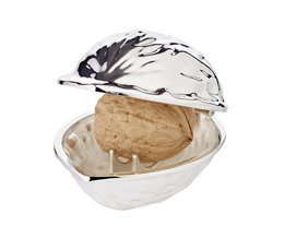 EDZARD nutcracker walnut, silver-plated, tarnish-resistant, length 9 cm