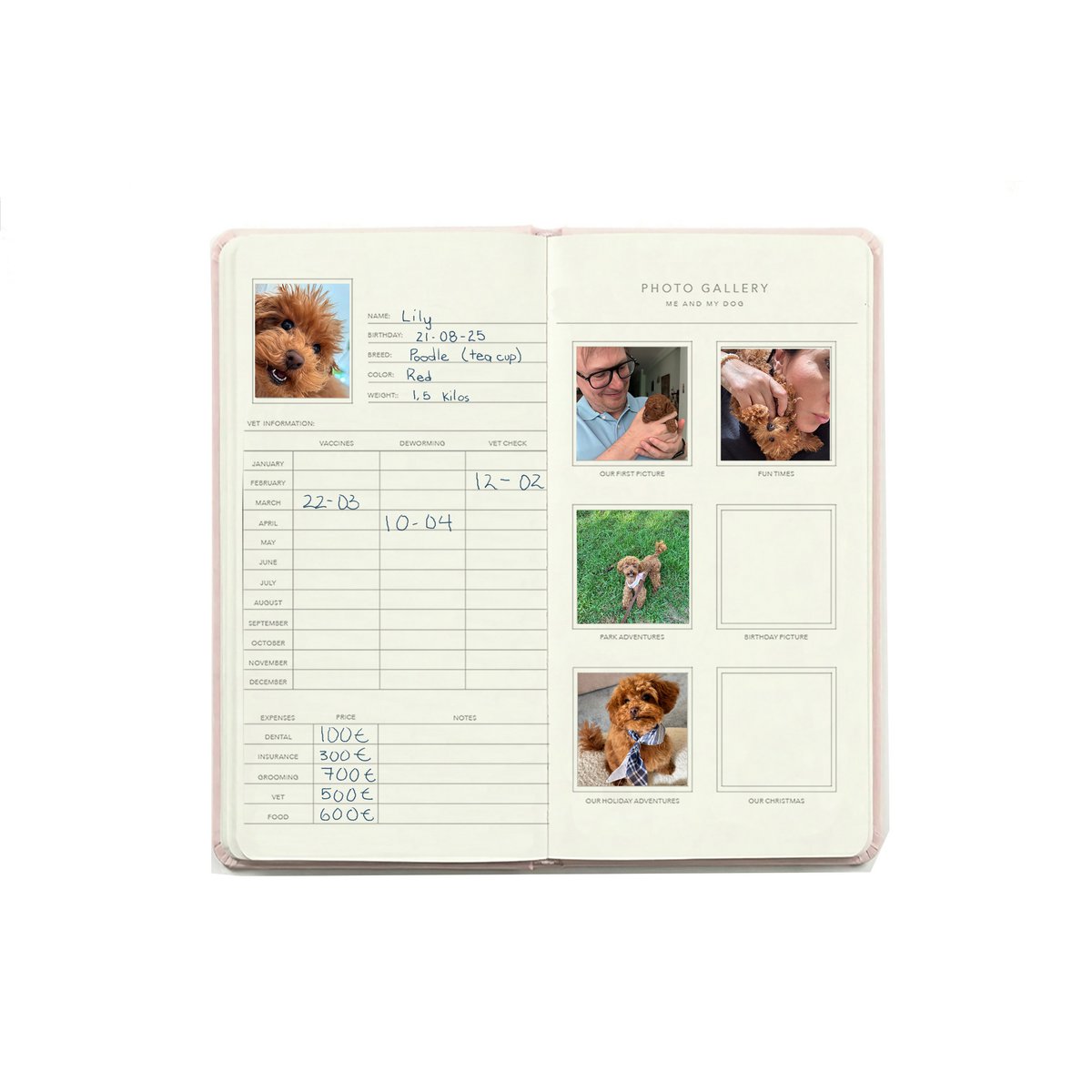 2027 Pocket Fashion and Dog Lovers Planner
