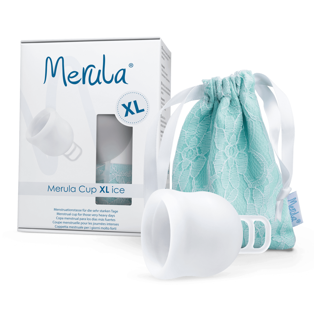 Merula Cup XL ghiaccio Menstruationstasse