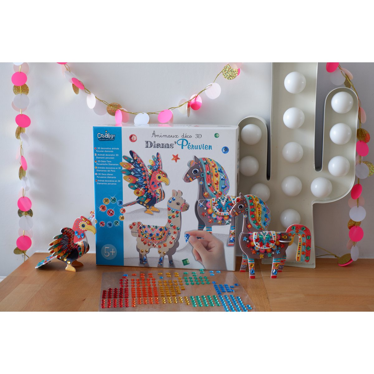 Animali decorativi 3D "Diams peruviani"