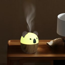 Woofie Diffusore di oli essenziali – Diffusore di aromaterapia a freddo ad ultrasuoni – Diffusore elettrico per fragranze per la casa – Alimentazione USB, illuminazione ambientale a LED, silenzioso e compatto