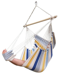 Hammock chair with footrest