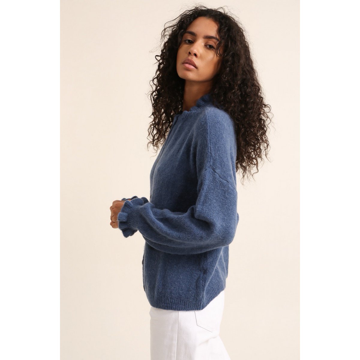 Strickjackenweste aus ALPAKA REF. 8012