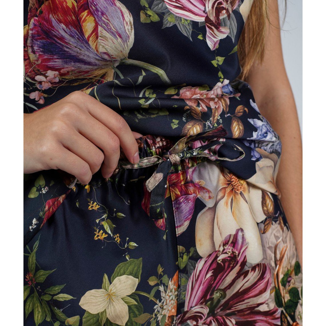 Pyjama (blouse+short) Magic Garden Bleu Foncé