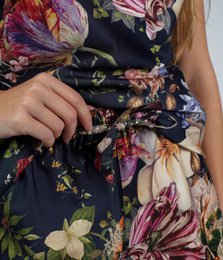 Pyjama (blouse+short) Magic Garden Bleu Foncé