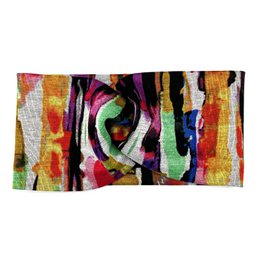 Stirnband Haarband Bunt Colorblock Ponte Jersey