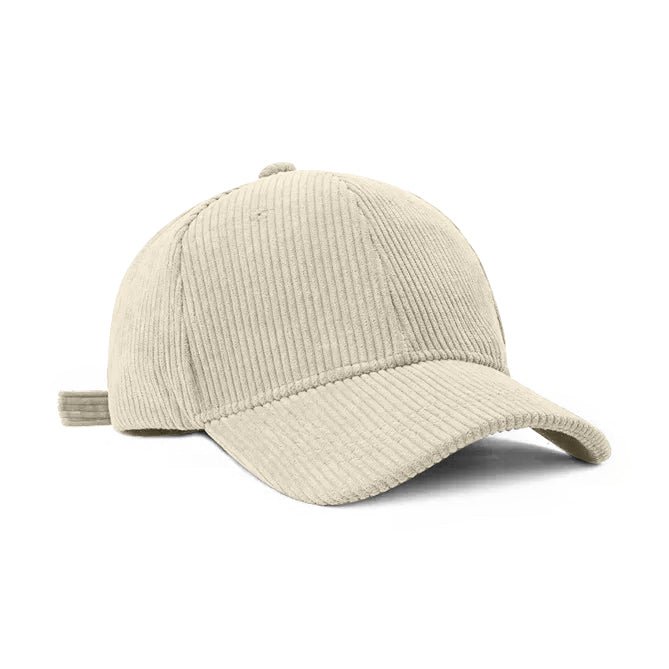 Legend Cap Basic - eindbaas - Corduroy - White