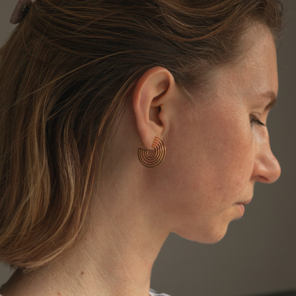Minimalist "Rainbow" Hoop Earrings • 23mm • Hypoallergenic & Water Resistant