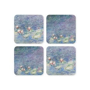 Coasters, set of 4, Pond with water lilies, Monet