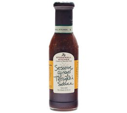 Sesame ginger teriyaki sauce, a savory and flavorful soy sauce blend with notes of sesame, ginger, and teriyaki.