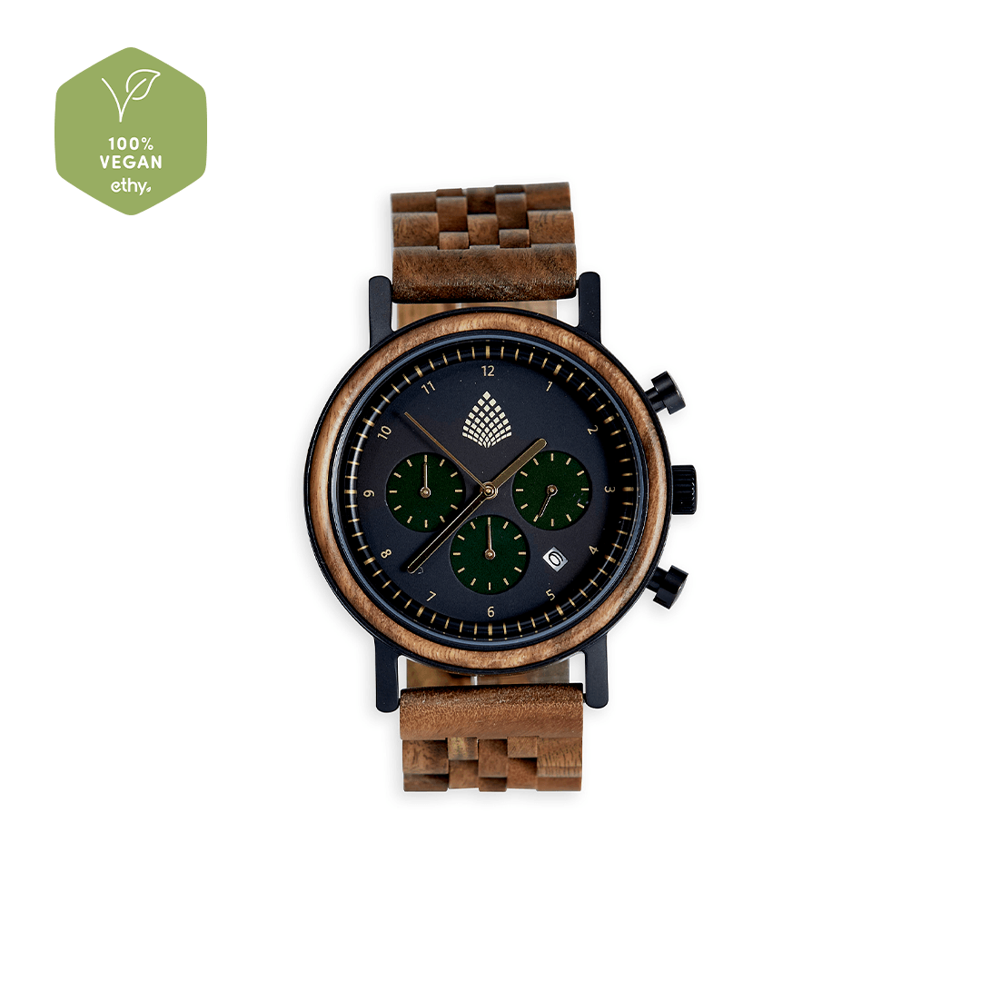 Mens Watches, Wooden Eco Watch, Handmade Watches, Sustainable Watch, Wood Wrist Watch, Brown Wristwatch, Analog Hand Watch ~ The Cedar
