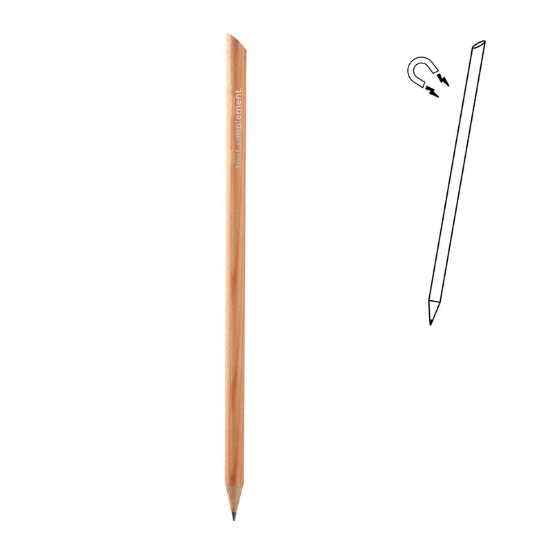 Magnetic paper pencil - black, natural
