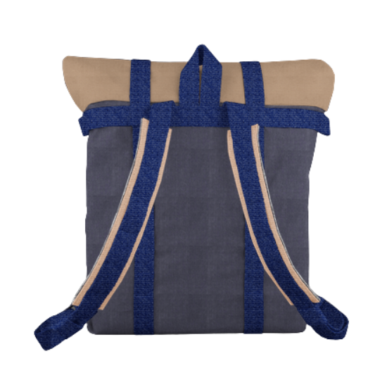 ROLL TOP & SAC D'ÉCOLE ANTHRACITE-SABLE-MARIN ECO CHANVRE IMPERMÉABLE