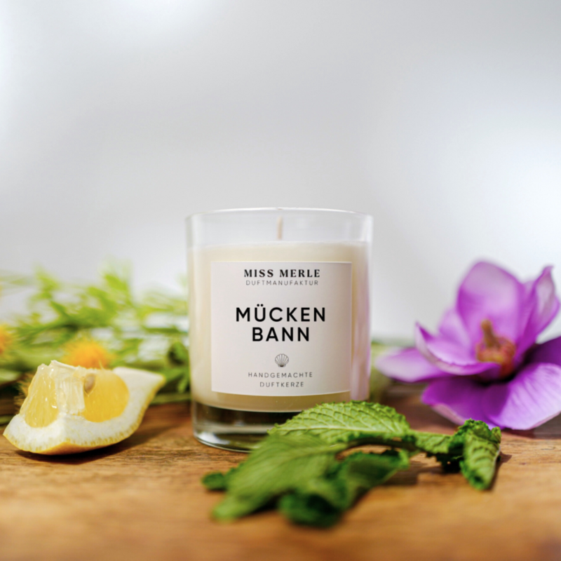 Duftkerze MÜCKENBANN anti Mücken 150g  - frisch & dezent