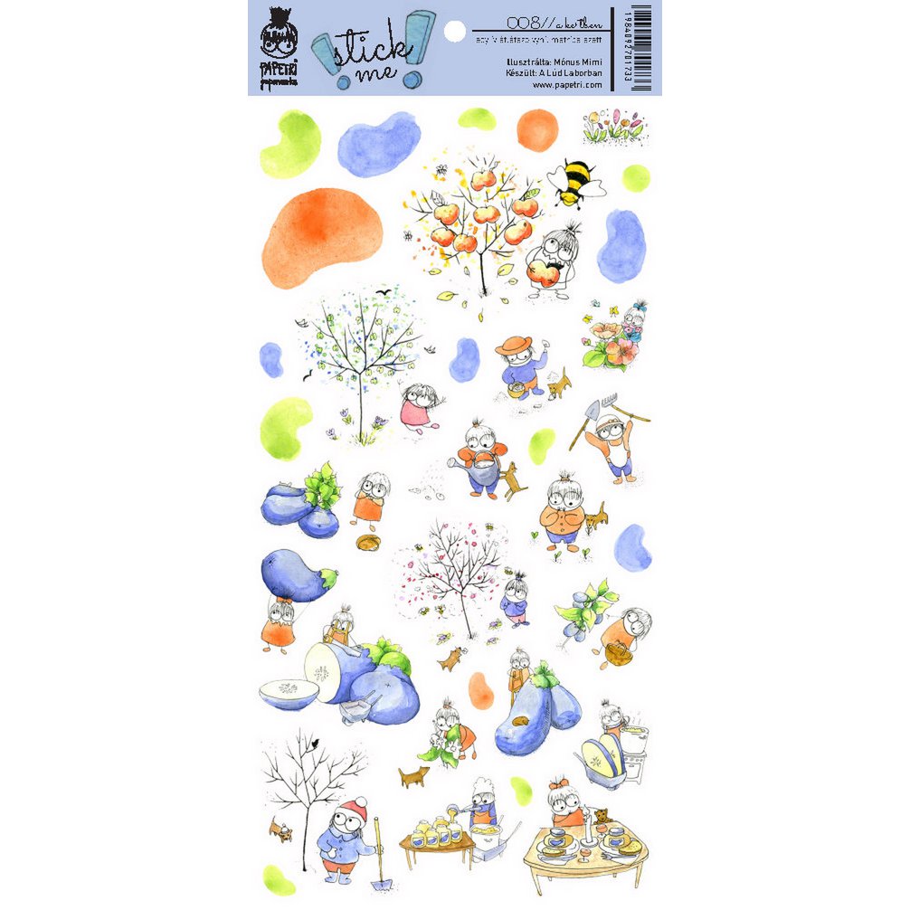 Feuille transparente d'autocollants imperméables - dans le jardin
