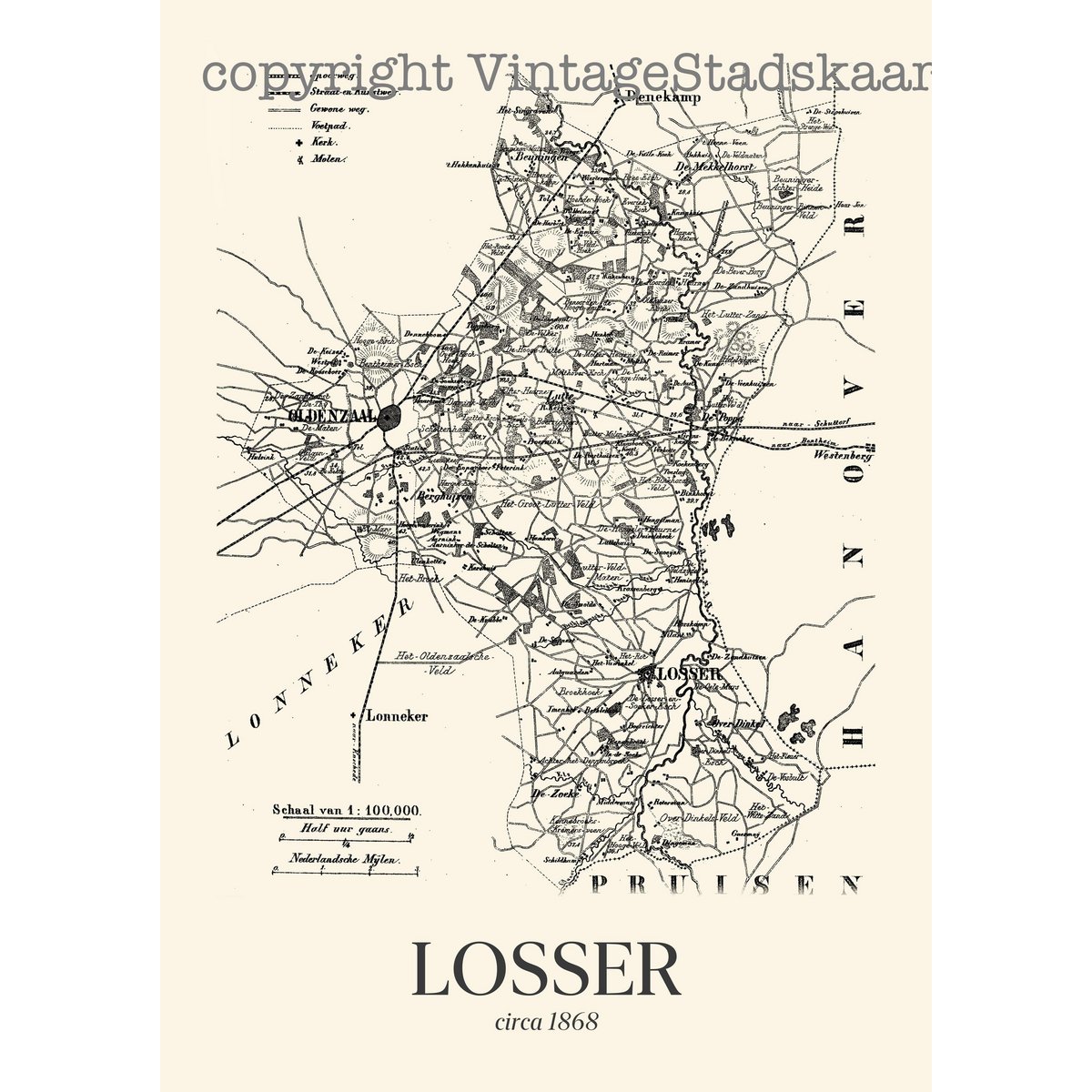 Looser in vintage style