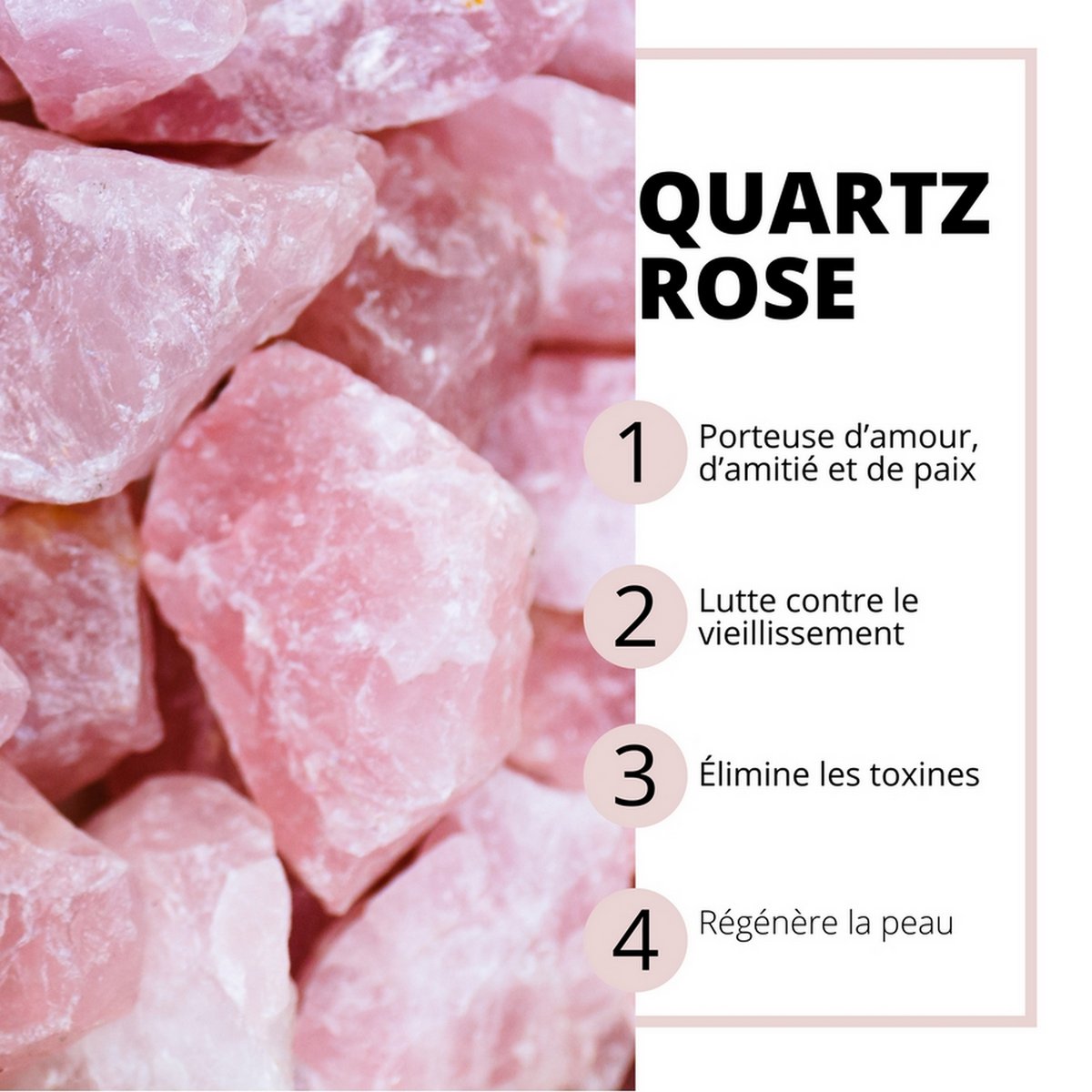 Roller Visage Electrique – Quartz Rose – Masseur Visage Lifting – Accessoire Bien-être