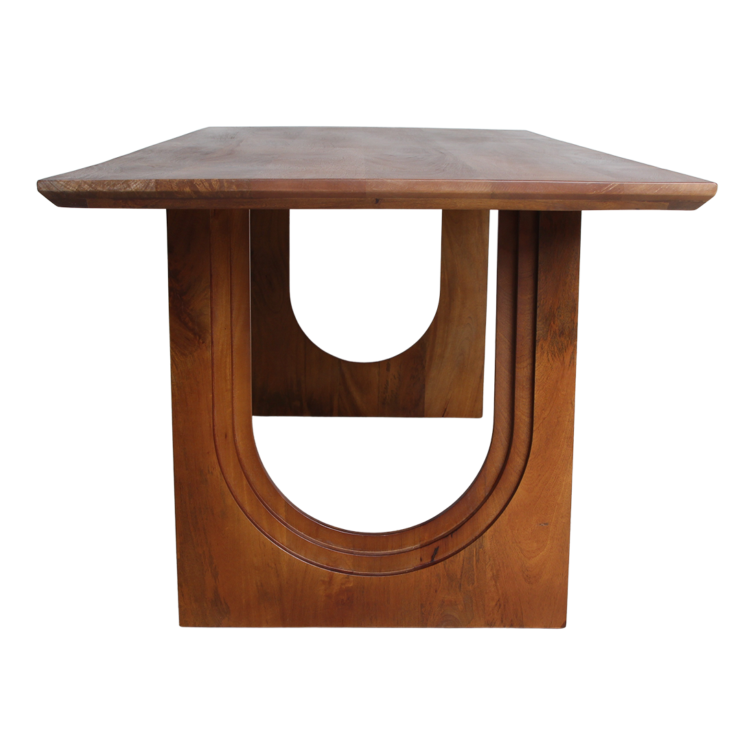 Bullnose Chamfered mangohouten eettafel Arch