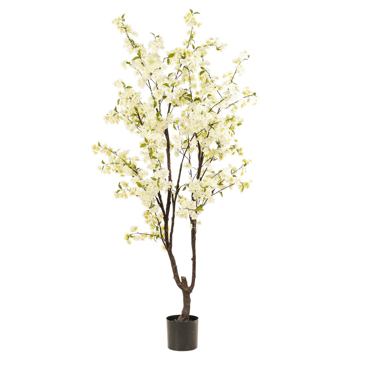 Sztuczna roślina - Prunus - Kwiat Wiśni - Biała - 210cm