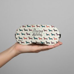 Dachshund Eye Mask - Cooling Gel Travel Sleep