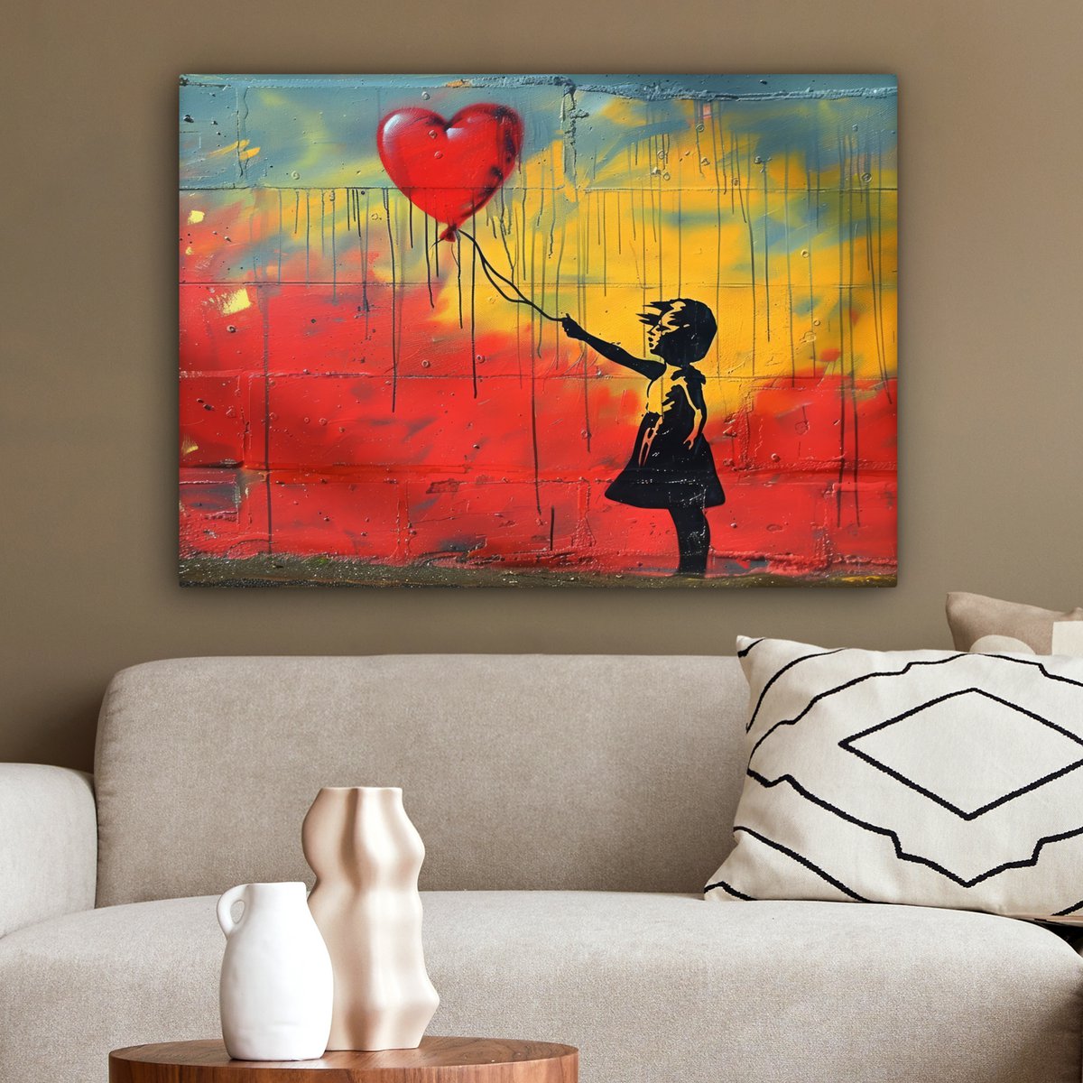 Leinwand Malerei - Wanddekoration Banksy Sty