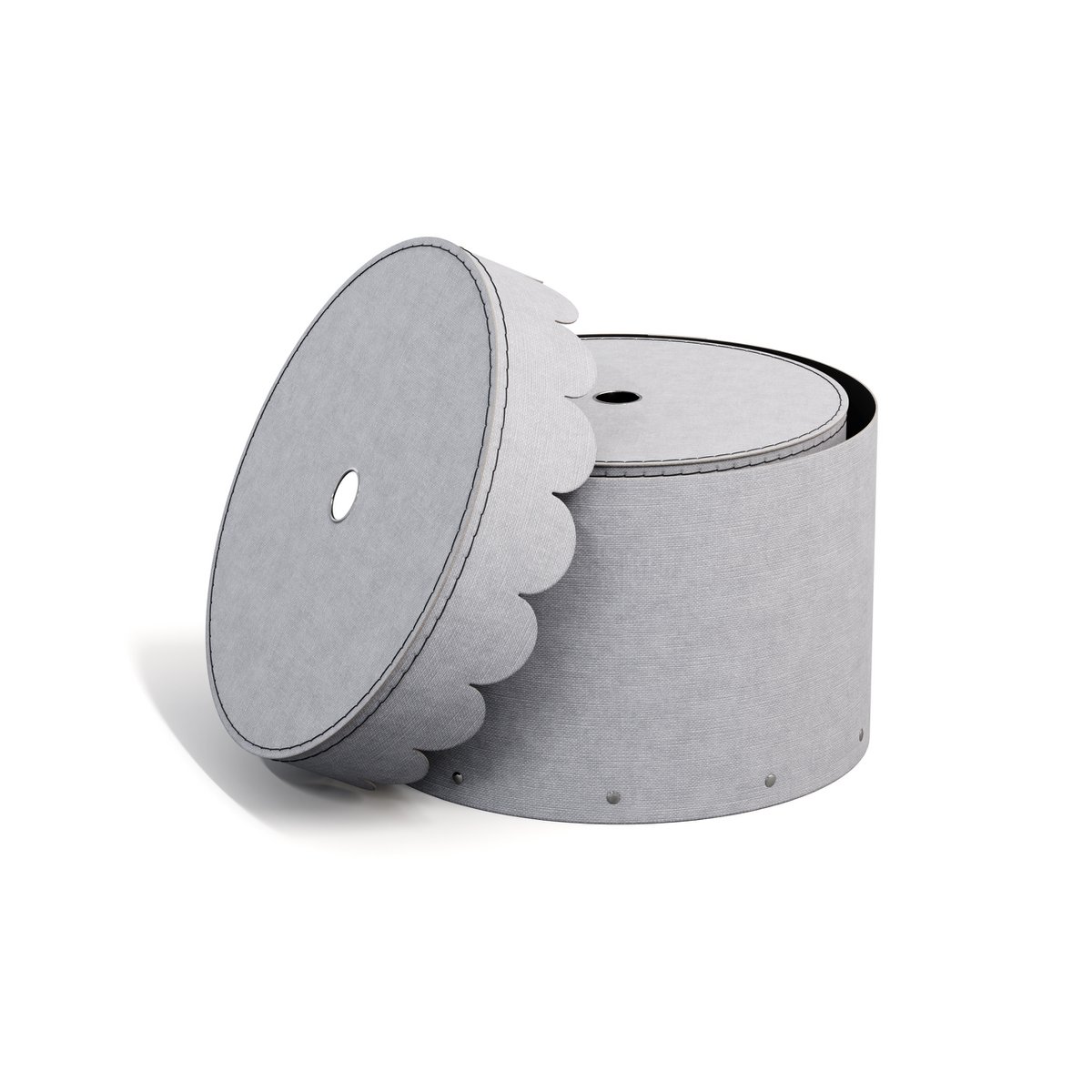 Boîtes imbriquées Wilma, ensemble de 2 - cendres C62