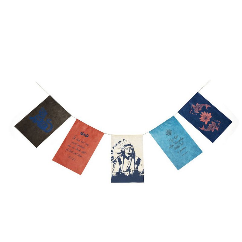 Wishing flags | Courage | Greeting Card