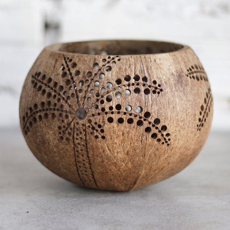 Palm Candle Holder