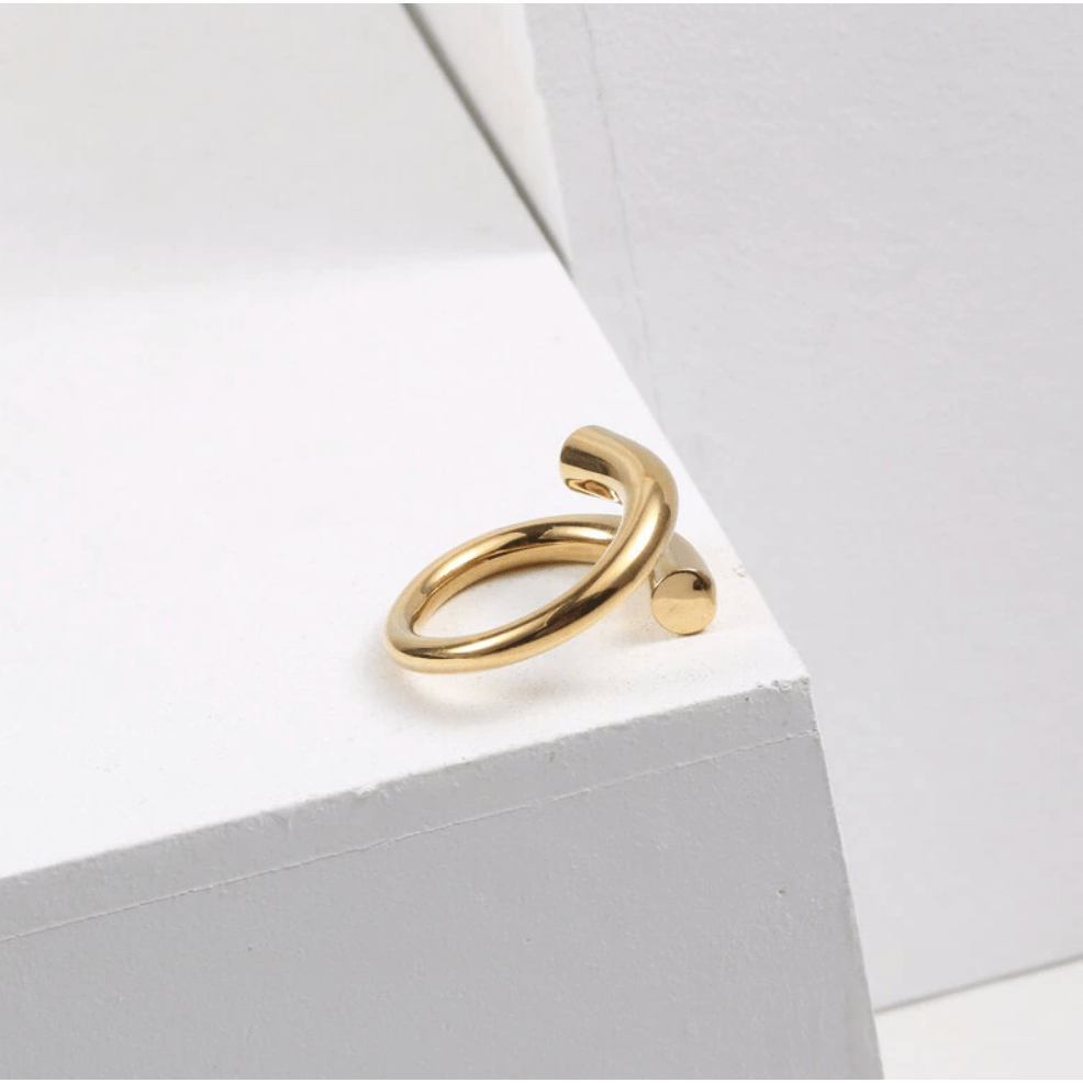 Fable - Ausgefallener Nagel-Statement-Ring