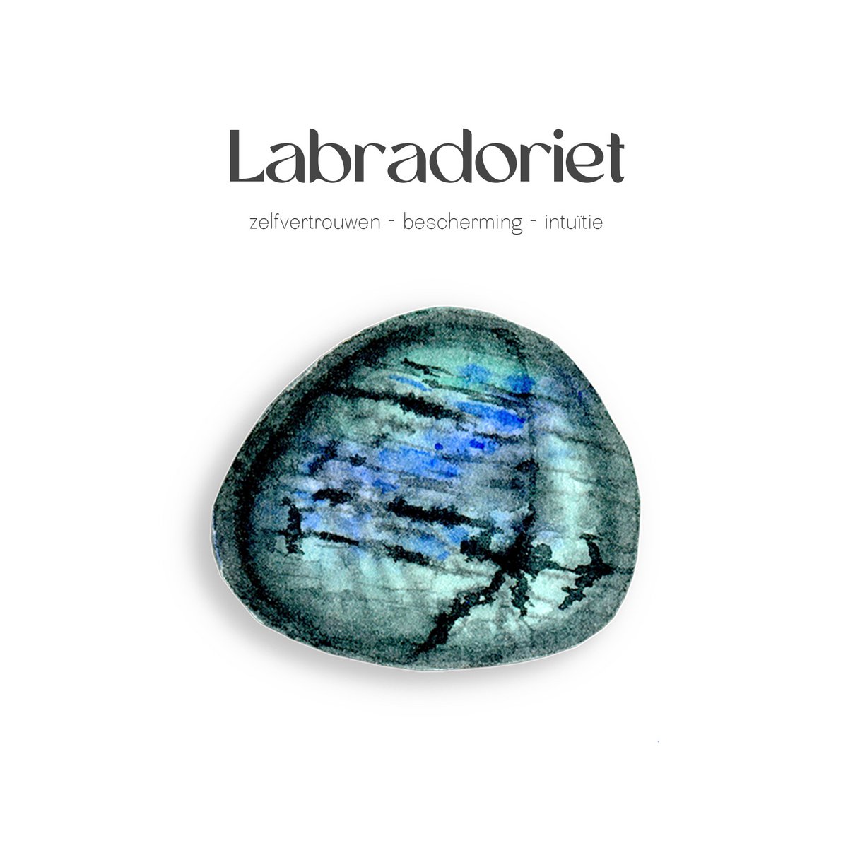 Labradoriet edelsteen armbandje