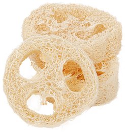 Plastry Loofah jako mydelniczki
