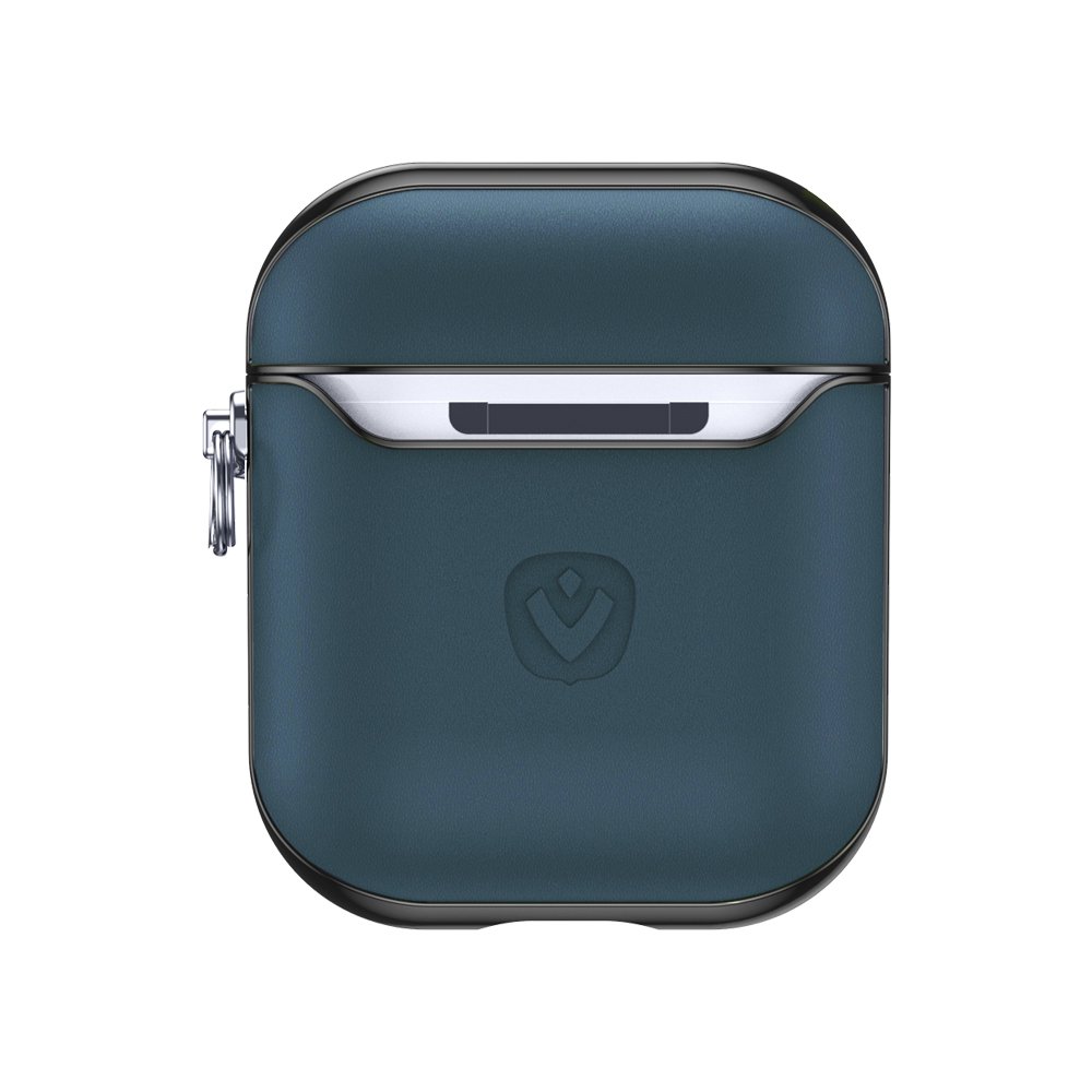 Airpod Hülle Snap Gen 1/2 Leder Blau