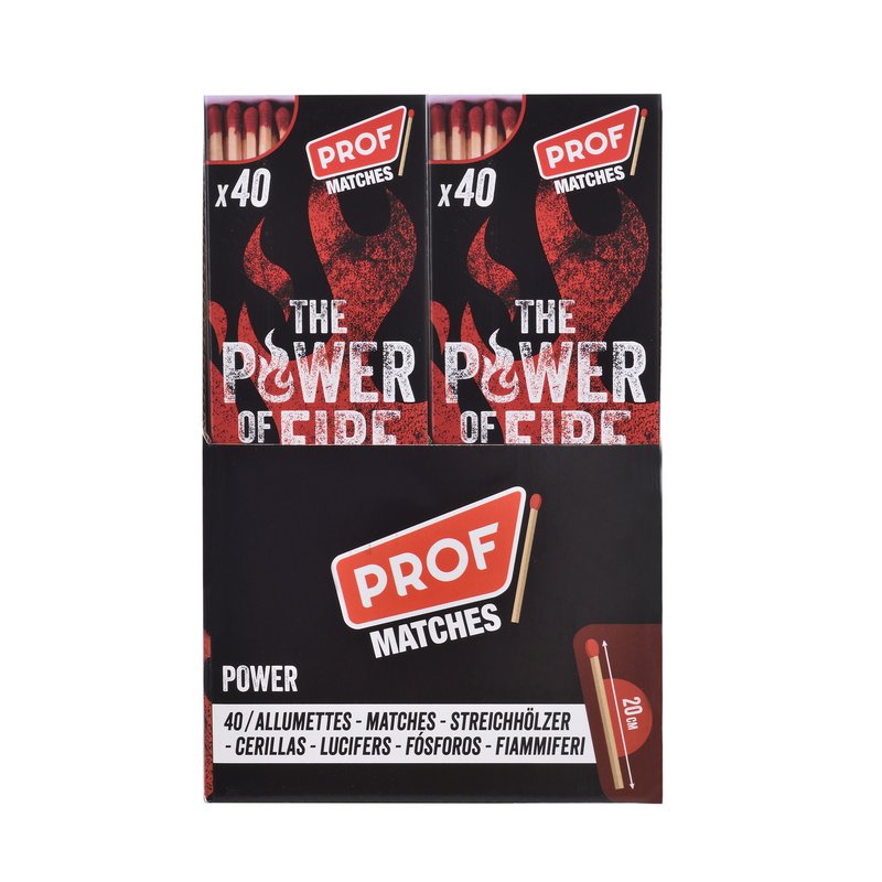 PROF Matchbox POWER MATCHES 200mm x1x40 - DL-24