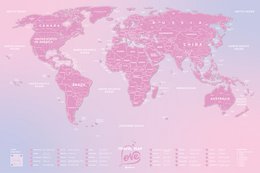 Mapa de viaje mundo del amor