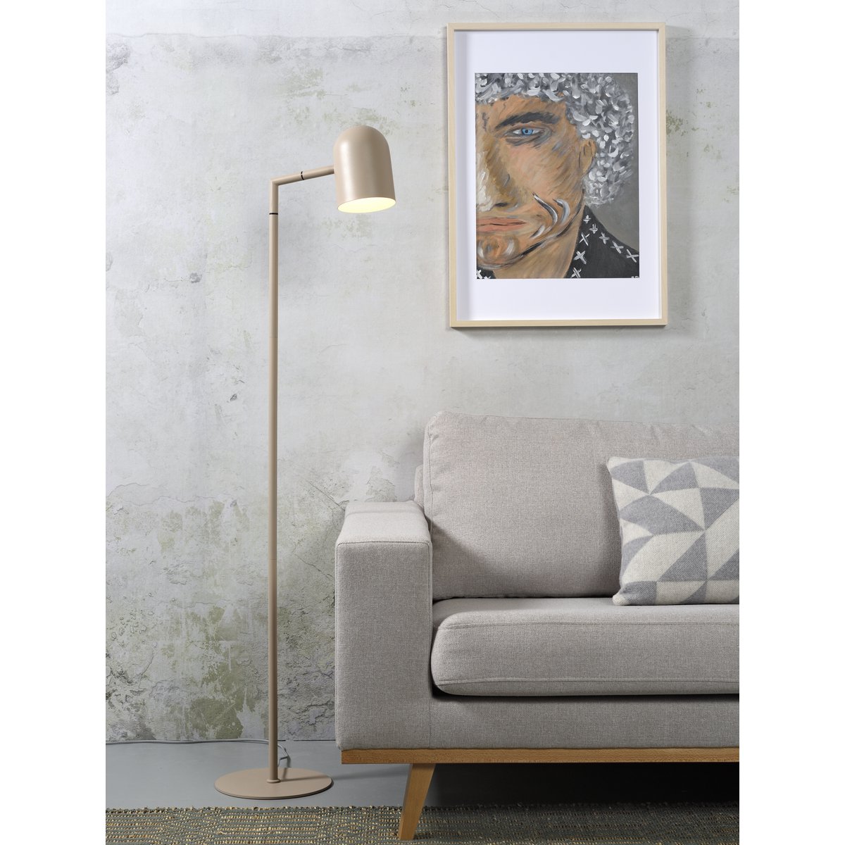Vloerlamp ijzer Marseille zand