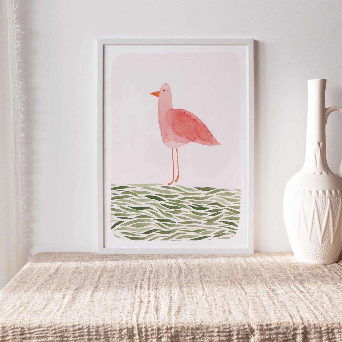 Stampa d'arte "Bird on Meadow" | dimensioni diverse