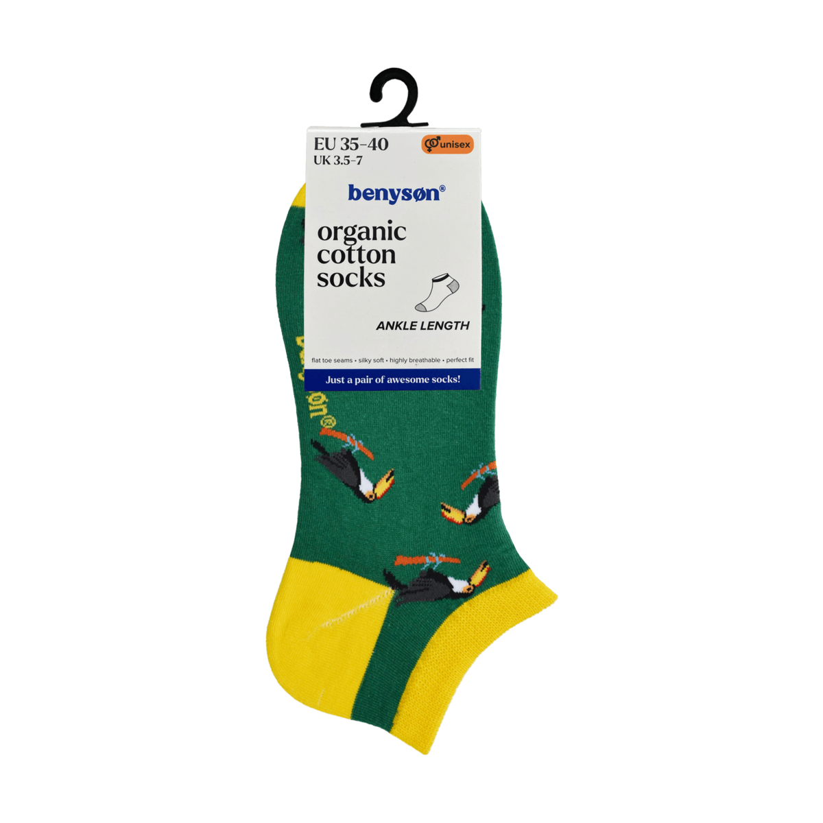 Benyson Knöchelsocken aus Bio-Baumwolle