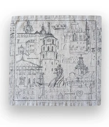 Linnedserviet Secret Love Story of Royal Vilnius Grey