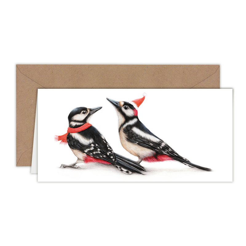 Christmas Card, Bird Holiday Card, Animal Greeting Cards