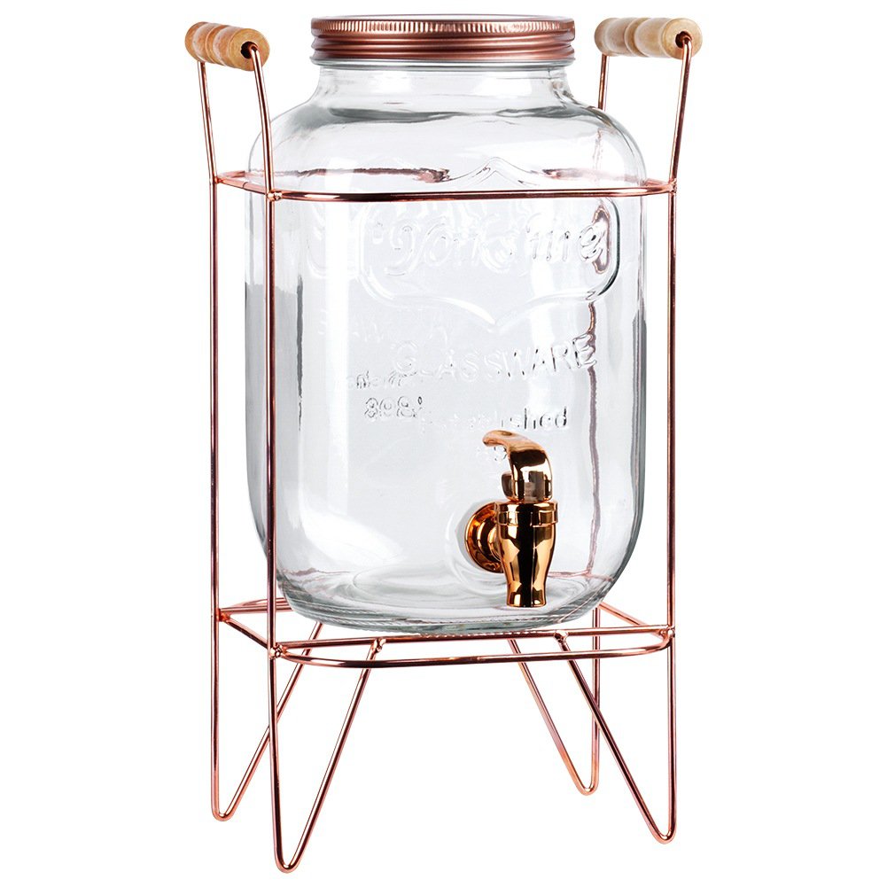 Dispenser with Tap and Stand Gold 4.2 l