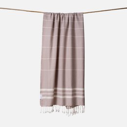 Ecobain håndklæde "New Classic" | Dusty Pier (Taupe)