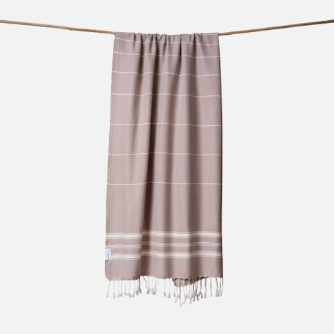 Ecobain Towel "New Classic" | Dusty Pier (Taupe)
