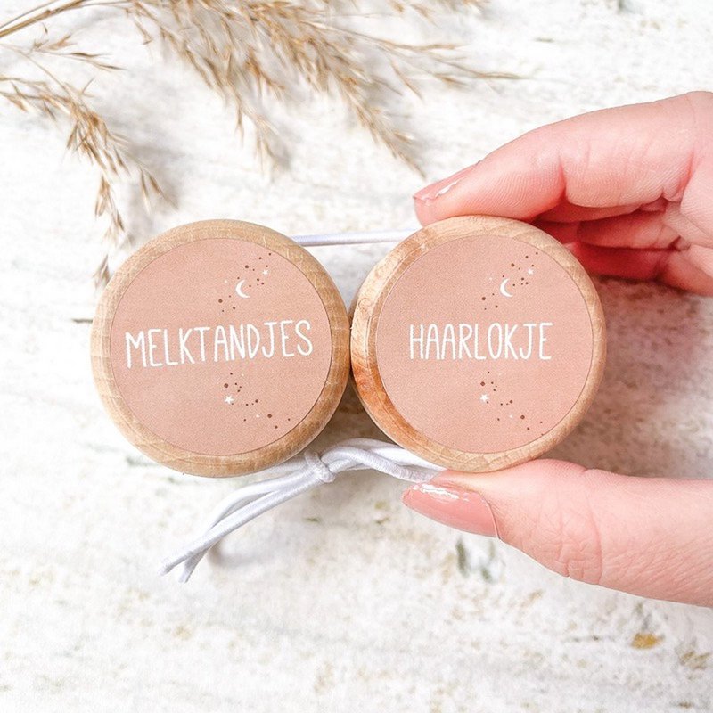 Storage Box Milk Teeth + Lock of Hair (SET) | pink