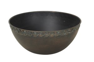 Bowl with leaf garland