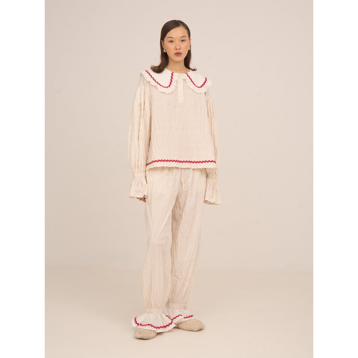 Offduty Cream Pyjama Blouse