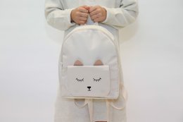 Little Kitten MINA Children's Backpack — Beige | Yuko B.