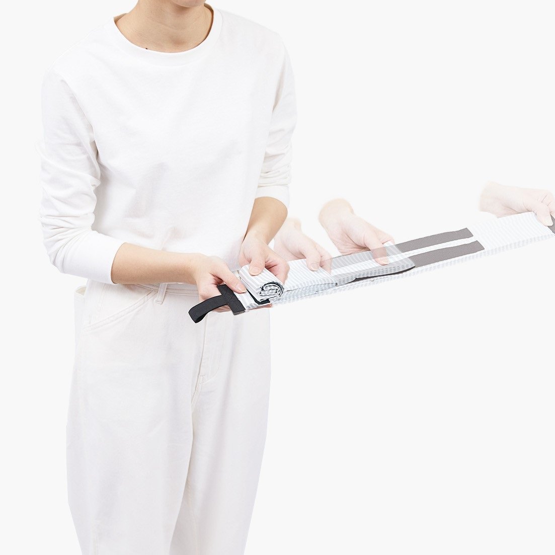 Shupatto compacte opvouwbare boodschappentas maat s - strepen (sen)