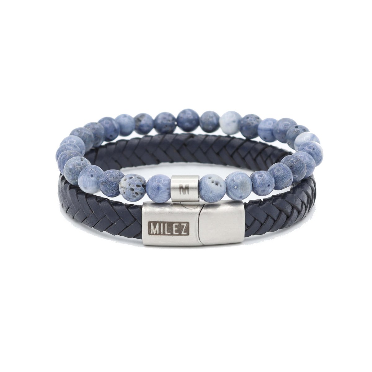 Women's Bracelet Set 'Blue Bliss' - silver