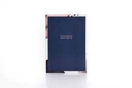 A navy blue hardcover notebook with the text "Soulnote's notebook" printed on the cover. The notebook appears to be made of high-quality materials and is suitable for writing, journaling, or note-taking.